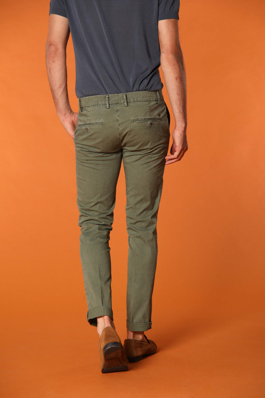 Milano Essential pantalón chino en algodón pima twill stretch Extra slim fit