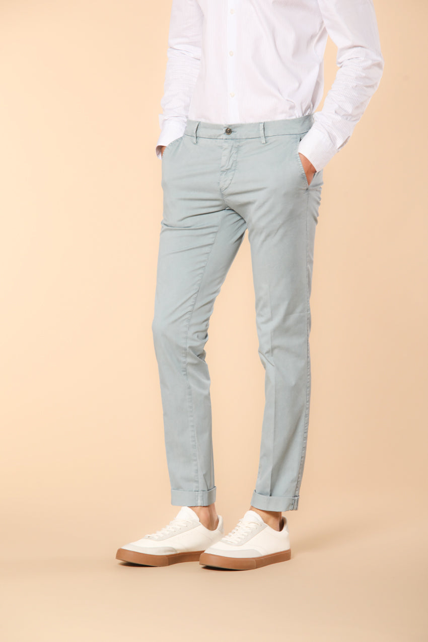 Milano Essential pantalón chino en algodón pima twill stretch Extra slim fit