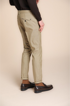 Osaka pantalón chino hombre en algodón lana carrot fit
