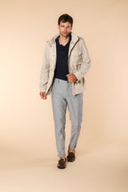 Osaka pantalon chino homme à rayures fines carrot fit