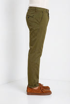 Osaka men's chino pants in fine cotton and lyocell tricotina carrot fit