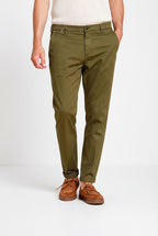Osaka men's chino pants in fine cotton and lyocell tricotina carrot fit