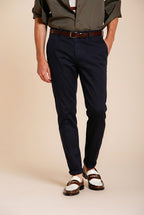 Osaka men's chino pants in fine cotton and lyocell tricotina carrot fit