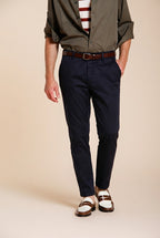 Osaka men's chino pants in fine cotton and lyocell tricotina carrot fit