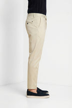 Osaka men's chino pants in fine cotton and lyocell tricotina carrot fit