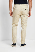 Osaka men's chino pants in fine cotton and lyocell tricotina carrot fit