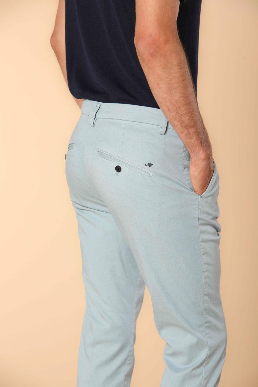 Osaka 1 Pinces pantalón chino hombre en twill de algodón y lyocell carrot fit