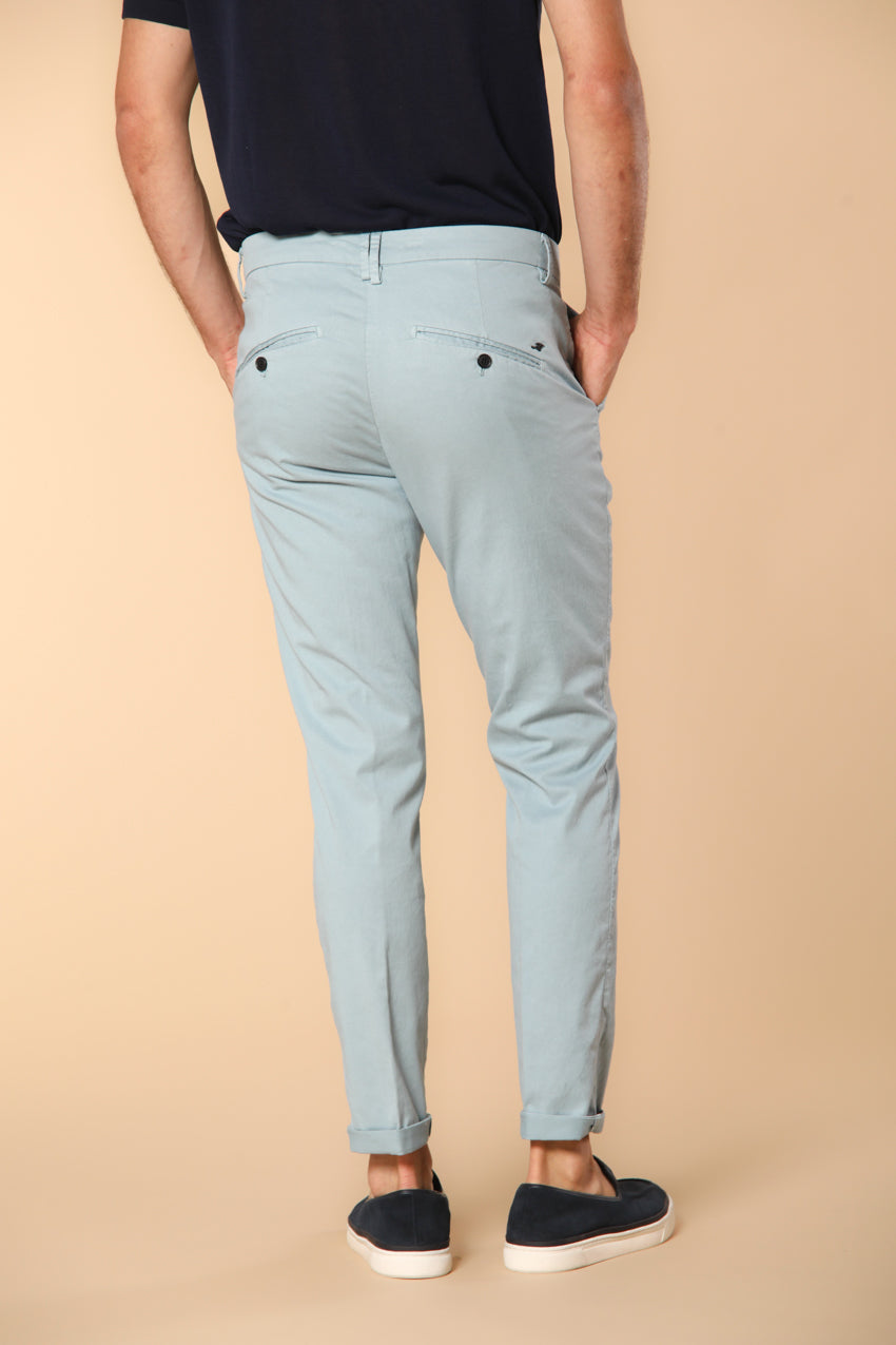 Osaka 1 Pinces pantalón chino hombre en twill de algodón y lyocell carrot fit