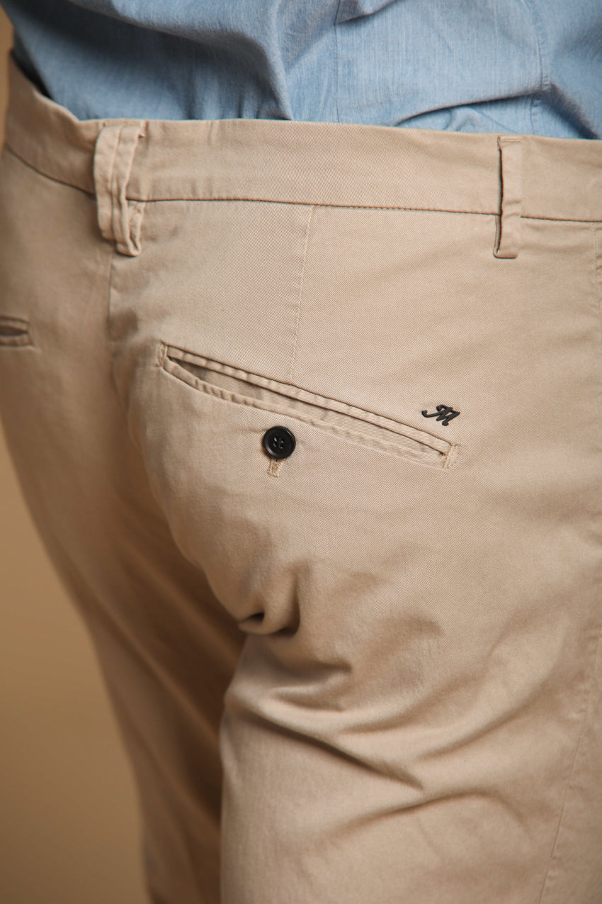 Osaka 1 Pinces pantalón chino hombre en twill de algodón y lyocell carrot fit