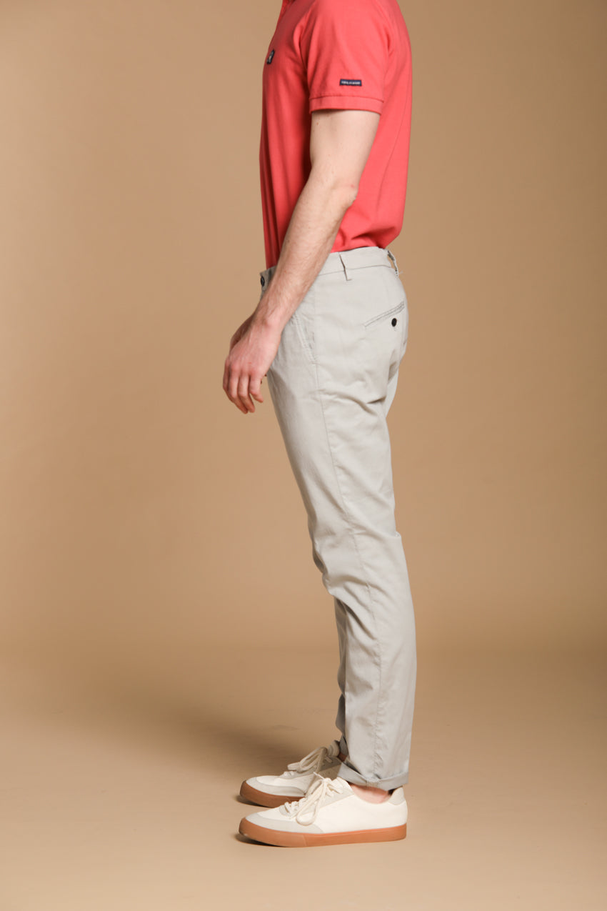 Osaka 1 Pinces pantalón chino hombre en twill de algodón y lyocell carrot fit