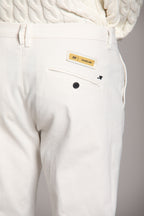 Foto 2 Osaka 1 Pinces pantaloni chino uomo in cotone lana carrot fit