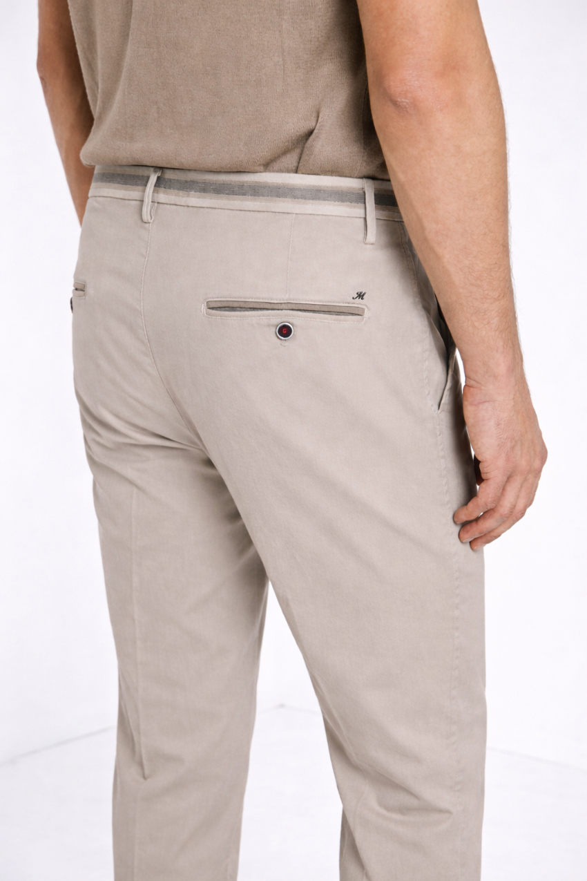 Torino Summer Herren Chino Hose Chino aus Baumwoll und Lyocell Twill slim fit