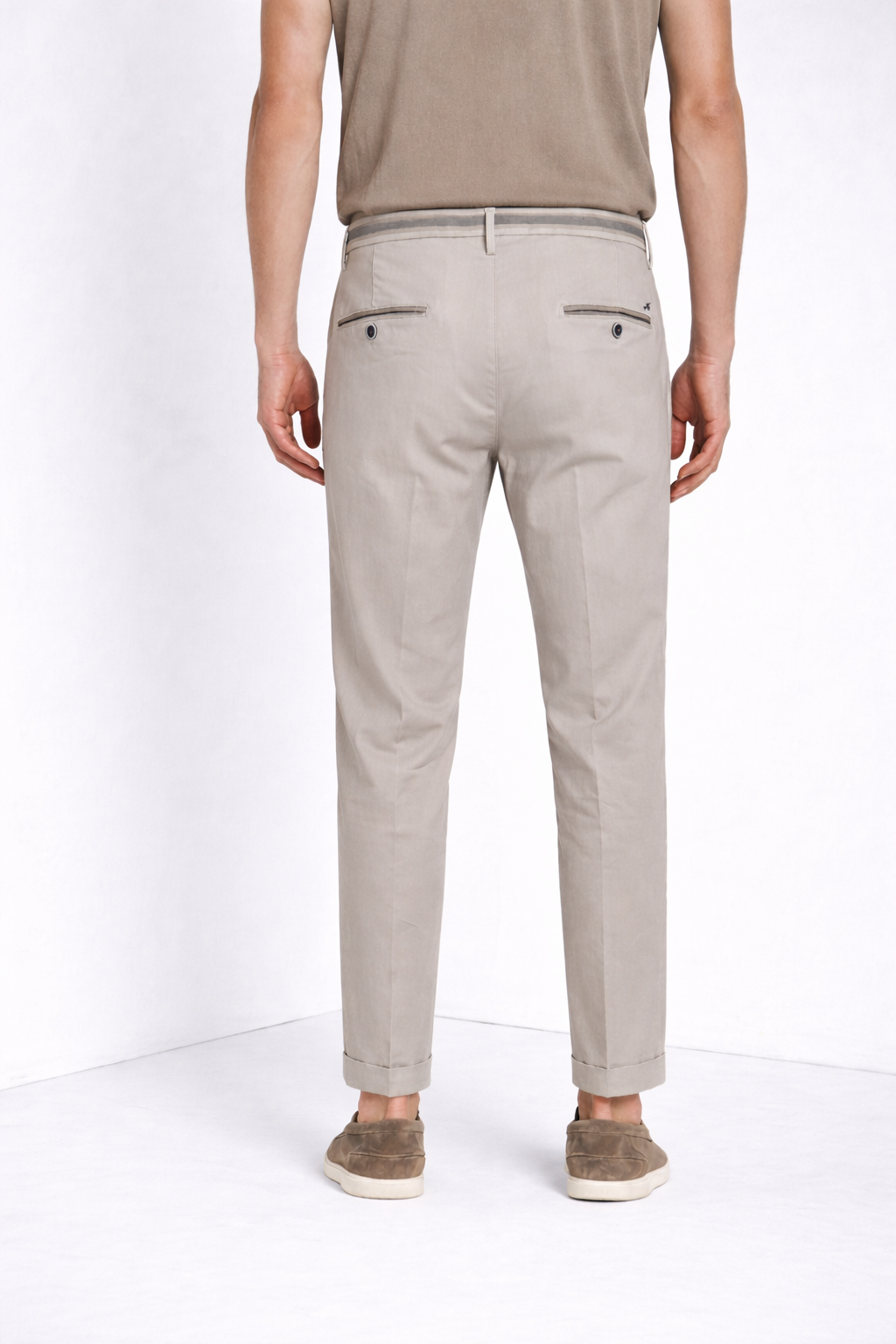 Torino Summer Herren Chino Hose Chino aus Baumwoll und Lyocell Twill slim fit