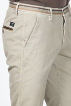 Torino Winter-Chino-Hose für Herren in Gabardine Stretch Slim Fit