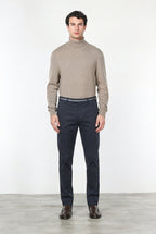 Torino Winter pantalón chino de hombre en gabardina stretch, slim fit