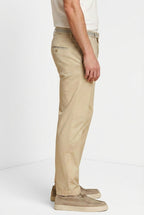Torino University men's chino pants in stretch satin slim fit