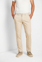 Torino University pantalón chino hombre de satén stretch slim fit