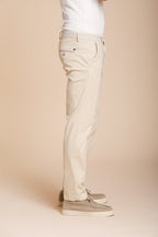 Torino University pantalone chino uomo in raso stretch slim fit