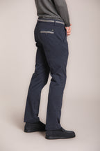 Foto 5 Torino Elegance pantalone chino uomo in diagonale stretch slim fit