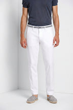 Torino Elegance Herren Chino Hose aus feiner Tricotine aus Baumwolle und Lyocell slim fit