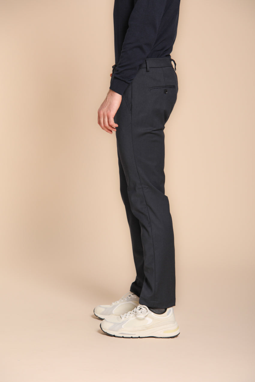 Foto 4 Torino pantalone chino uomo in lana unita slim fit