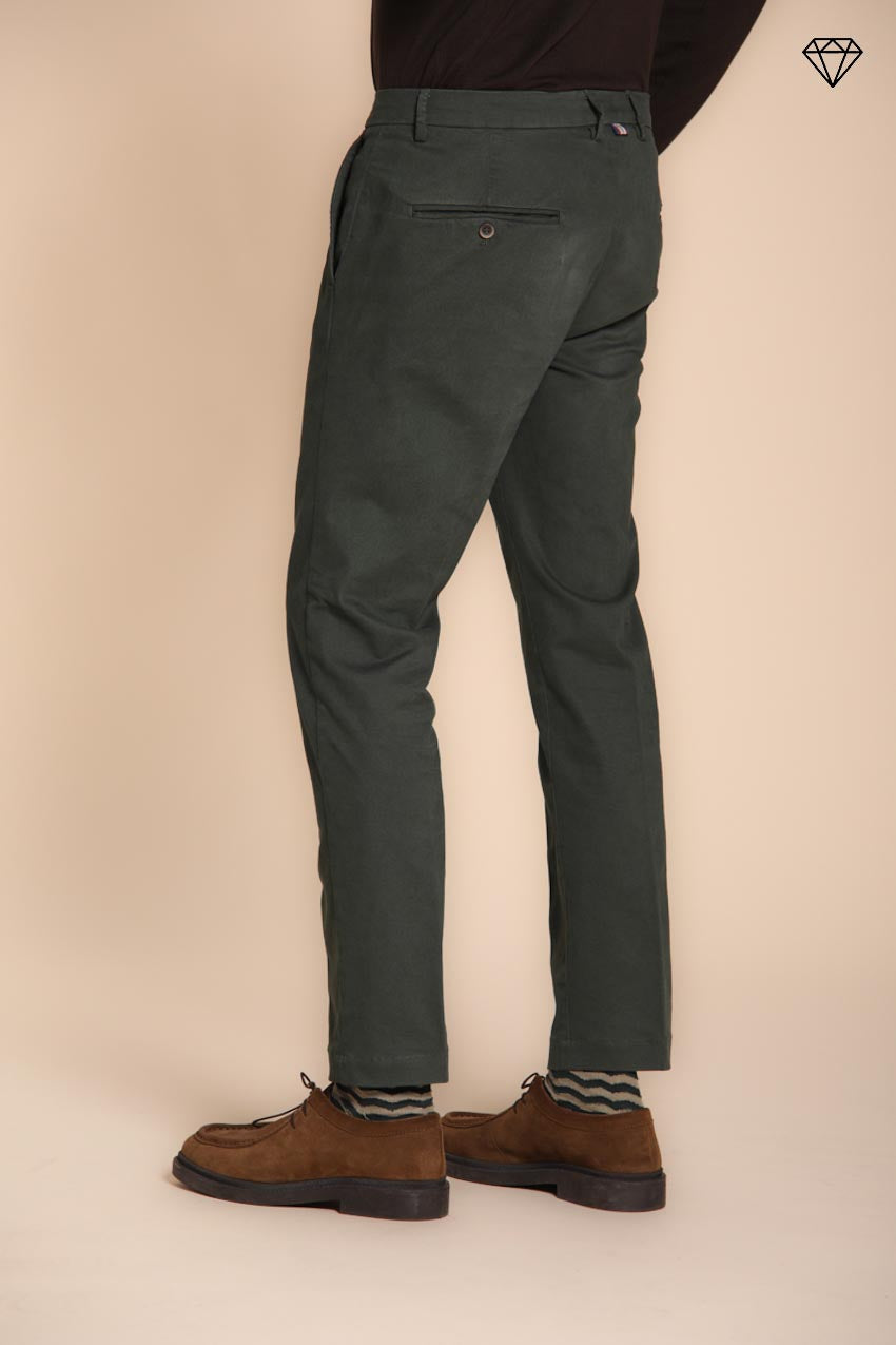 Foto 4 Torino pantalone chino uomo in gabardina slim fit ①