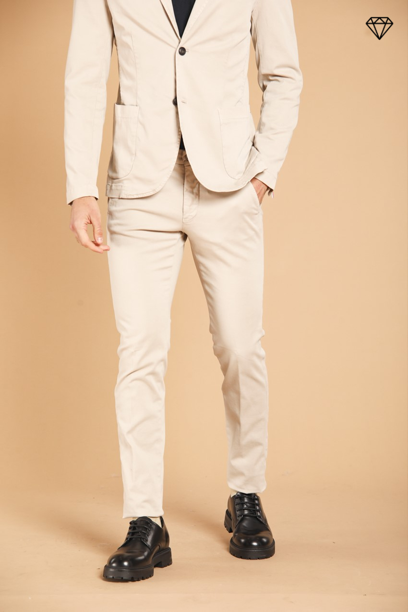 Torino men's chino pants in gabardine slim fit  ①