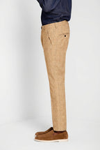 Torino pantalon chino homme imprimé Prince de Galles avec fil foncé slim fit