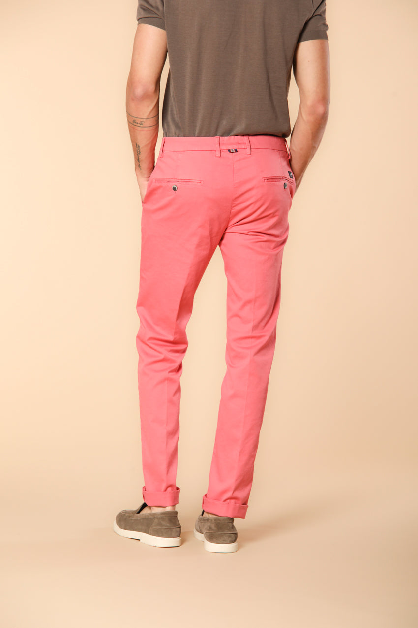 New York pantalone chino uomo in raso stretch regular fit ①