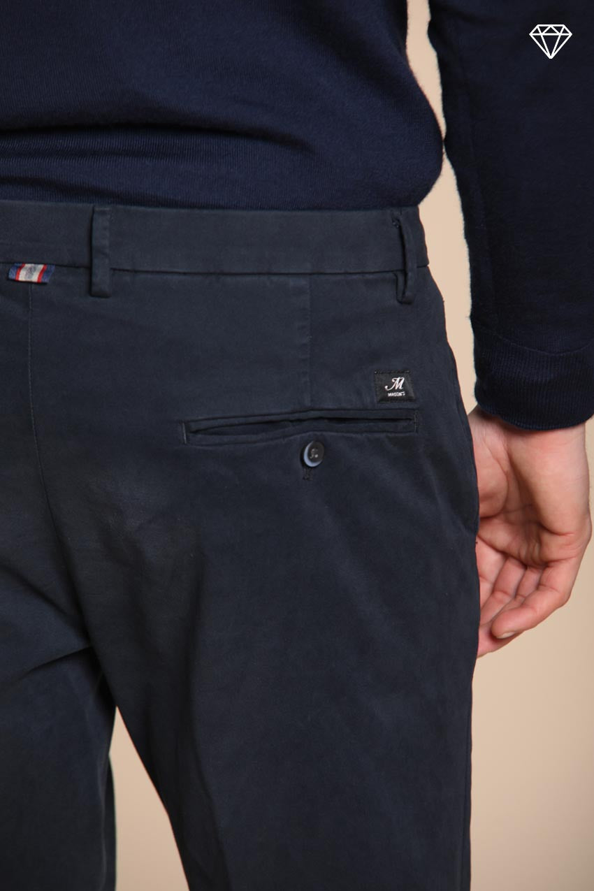 Foto 2 Torino pantalone chino uomo in gabardina slim fit ①