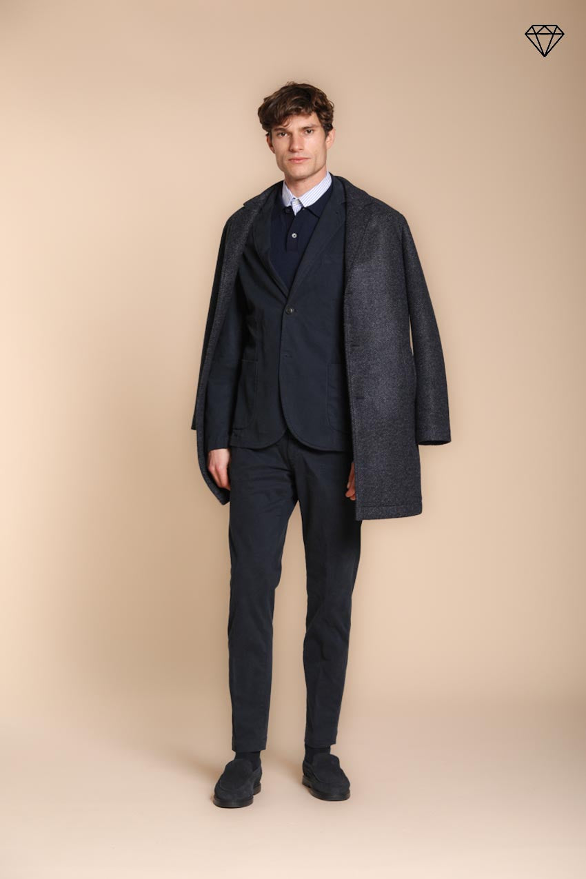 Foto 3 Torino pantalone chino uomo in gabardina slim fit ①