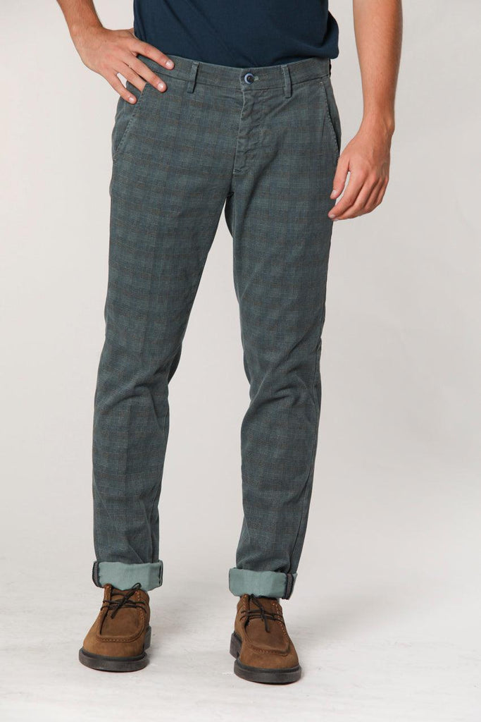 Torino Style man chino pants in gabardine with faded chevron pattern slim - Mason's US