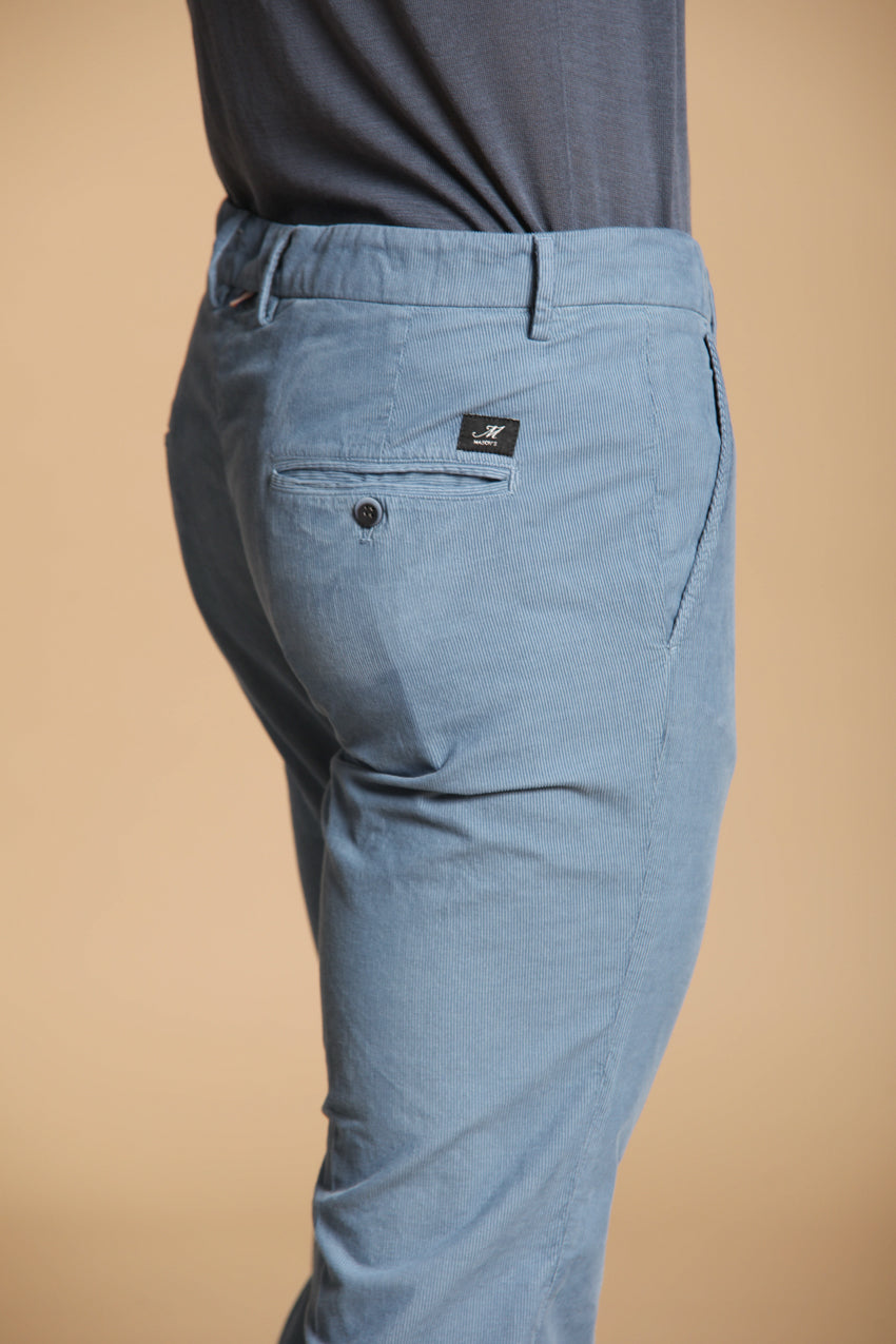 Torino pantalón chino hombre sartorial en terciopelo ligero slim fit