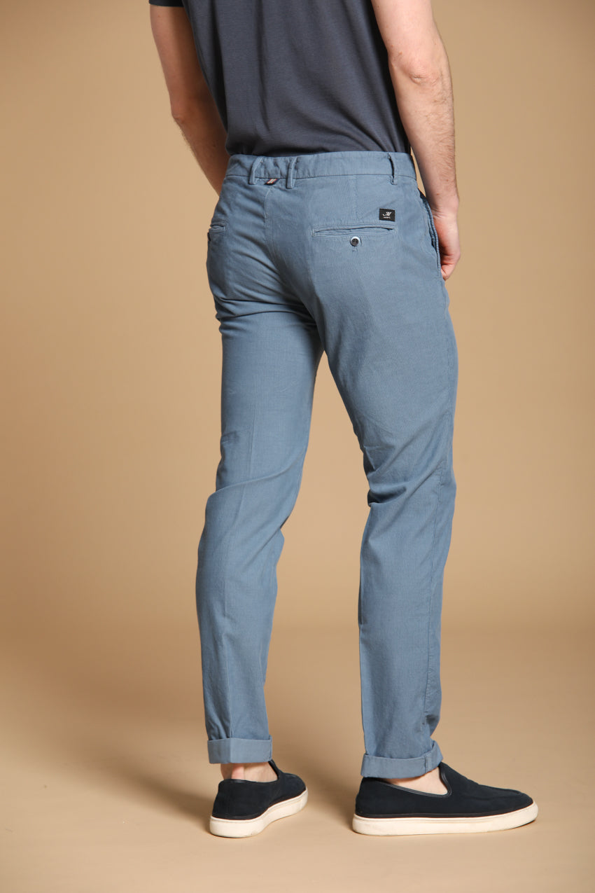 Torino pantalón chino hombre sartorial en terciopelo ligero slim fit