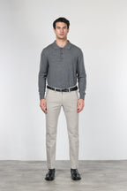 Torino pantalón chino de hombre en pana 1000 rayas, slim fit ①