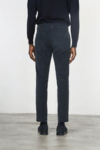 Pantalón chino Torino para hombre en pana 1000 rayas slim fit ①
