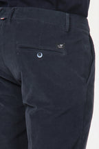 Pantalón chino Torino para hombre en pana 1000 rayas slim fit ①