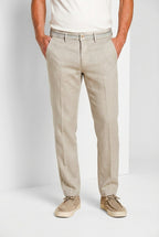 Torino Oxford Herren Chinohose aus Twill aus Leinen und Baumwolle slim fit