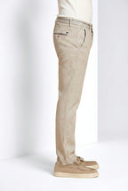 Torino Oxford Herren Chinohose aus Twill aus Leinen und Baumwolle slim fit