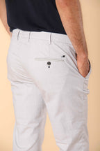 Torino Prestige Herren Chino Hose aus Baumwolle und Lyocell mit Galles Mouliné Druck Slim Fit