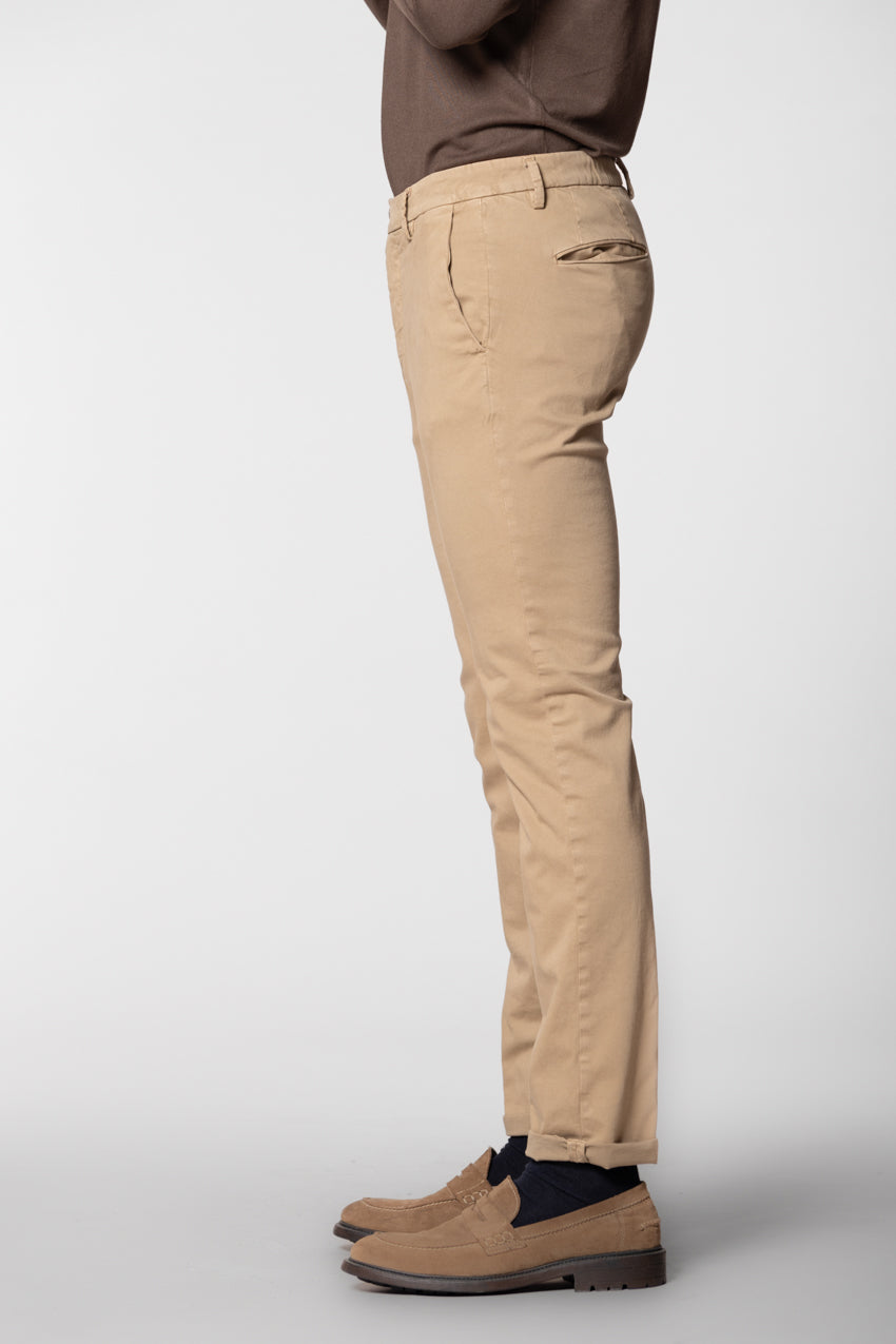 Torino Flex pantalone chino uomo in raso slim fit