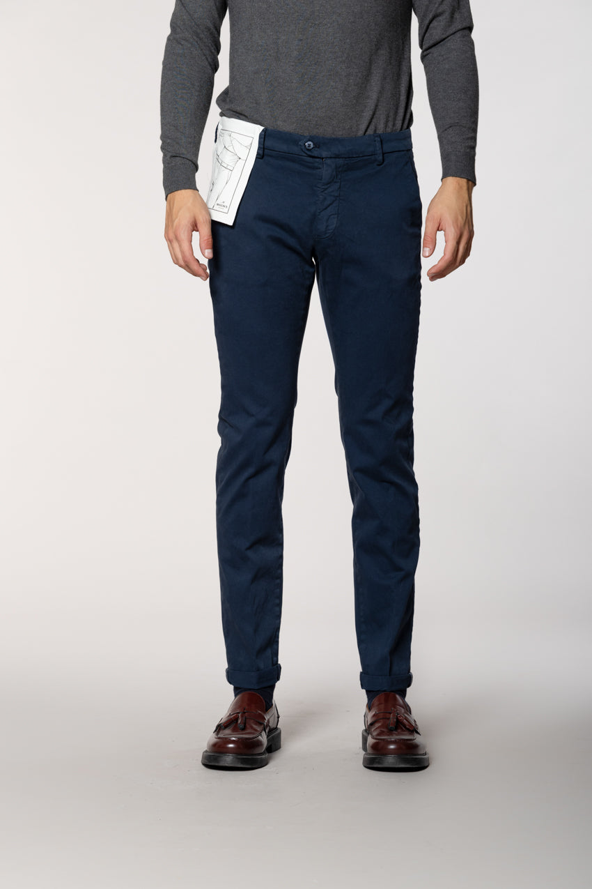 Torino Flex Herren Chinohose aus Satin Slim Fit