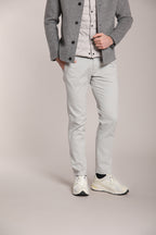 Foto 4 Torino Flex pantalone chino uomo in raso slim fit