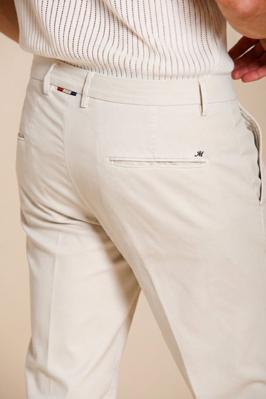 Torino Flex pantalone chino uomo in gabardina stretch slim fit ①