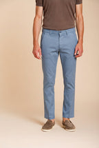 Torino Flex men's chino pants in stretch gabardine slim fit ①