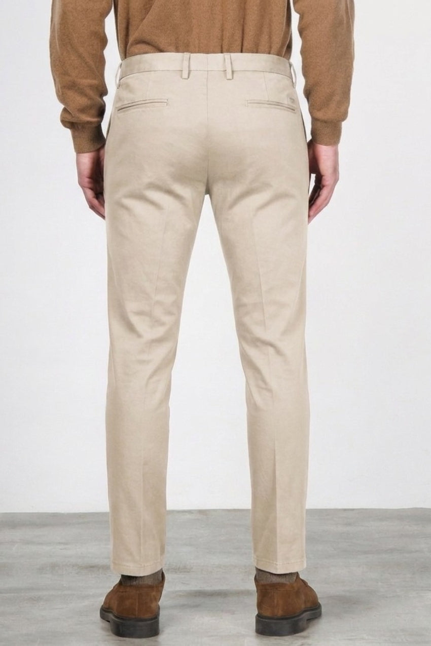 Torino Flex pantalone chino uomo in raso slim fit ①
