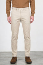 Torino Flex pantalone chino uomo in raso slim fit ①
