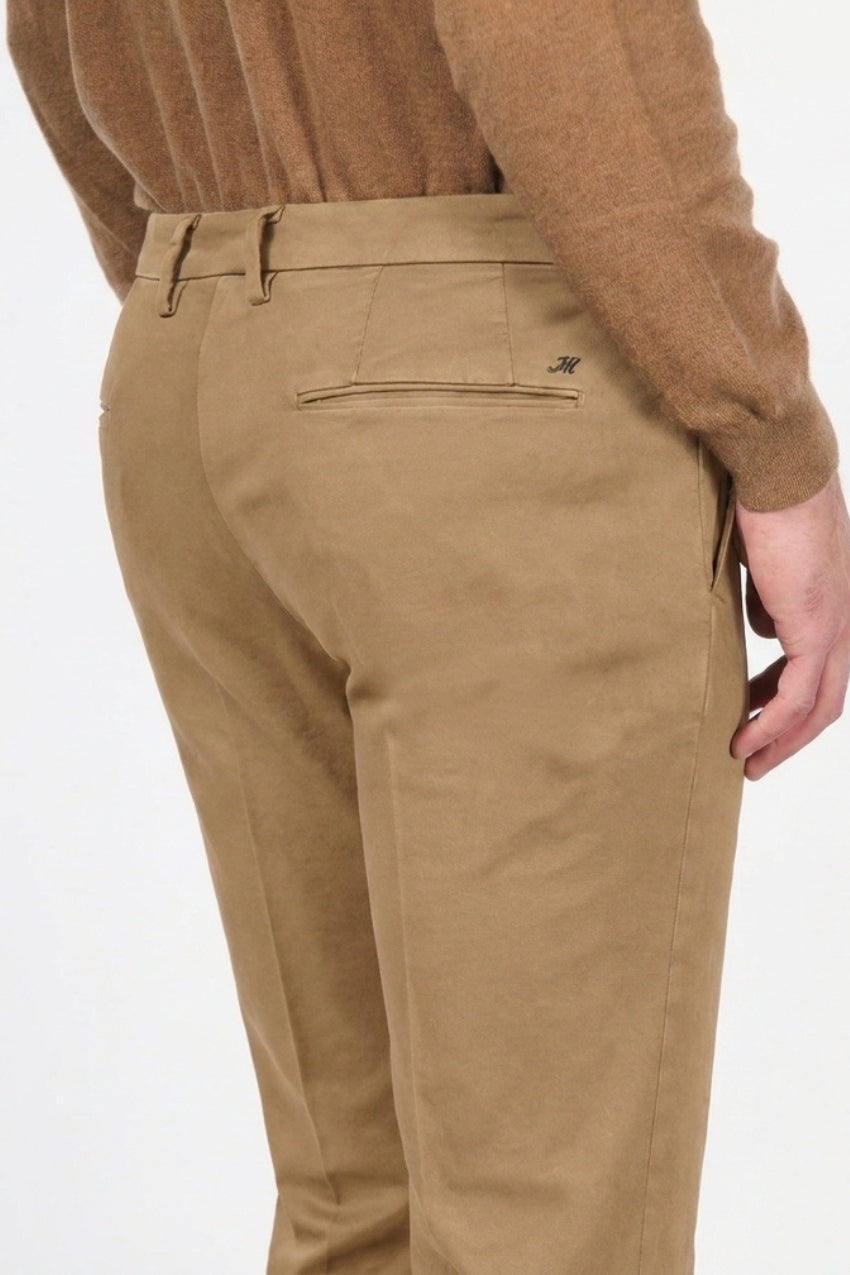 Torino Flex pantalone chino uomo in raso slim fit ①