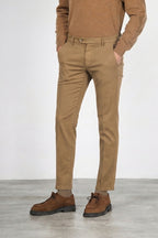 Torino Flex pantalone chino uomo in raso slim fit ①