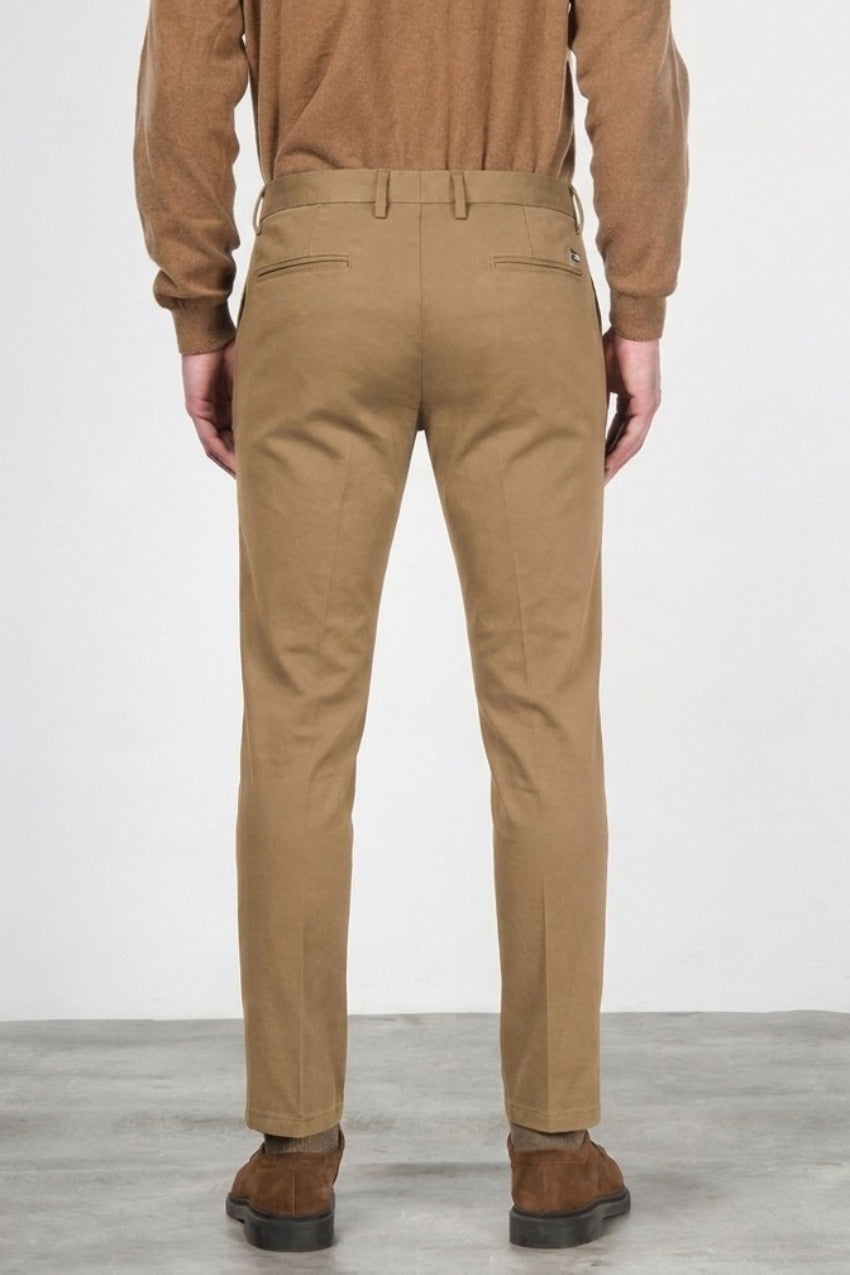 Torino Flex pantalone chino uomo in raso slim fit ①